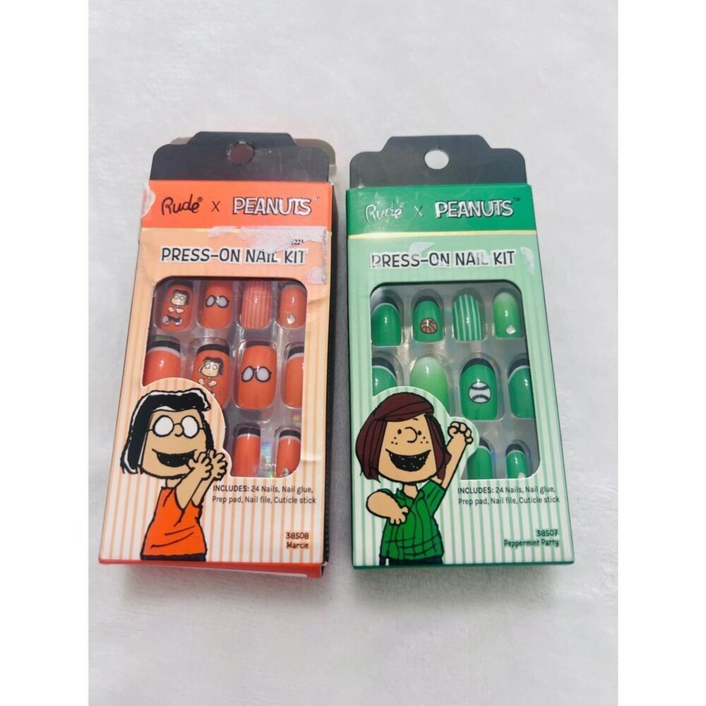 Rude Peanuts Press-On Nail two sets